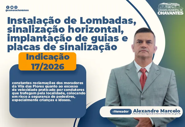INDICAÇÃO Nº 17/2026.