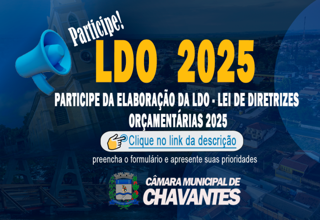 Participe da elaboração da LDO - 2025