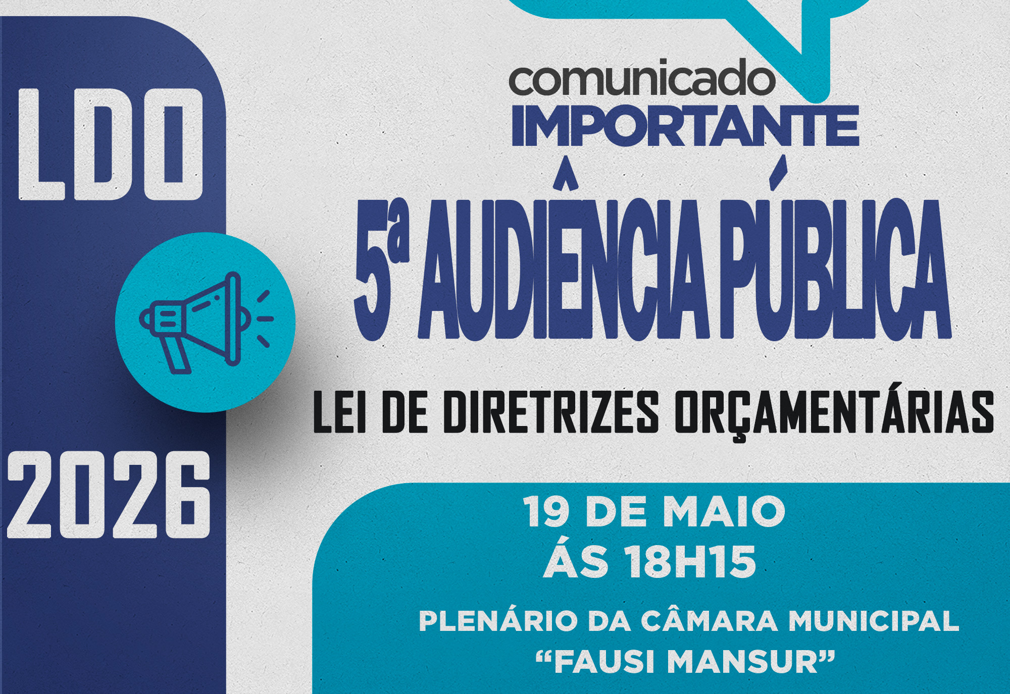 5ª Audiência Pública - LDO 2026