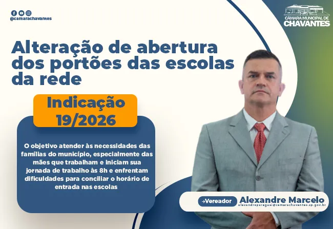 INDICAÇÃO Nº 19/2026.